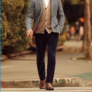 Ermenegildo Zegna Men's Black Corduroy Pants